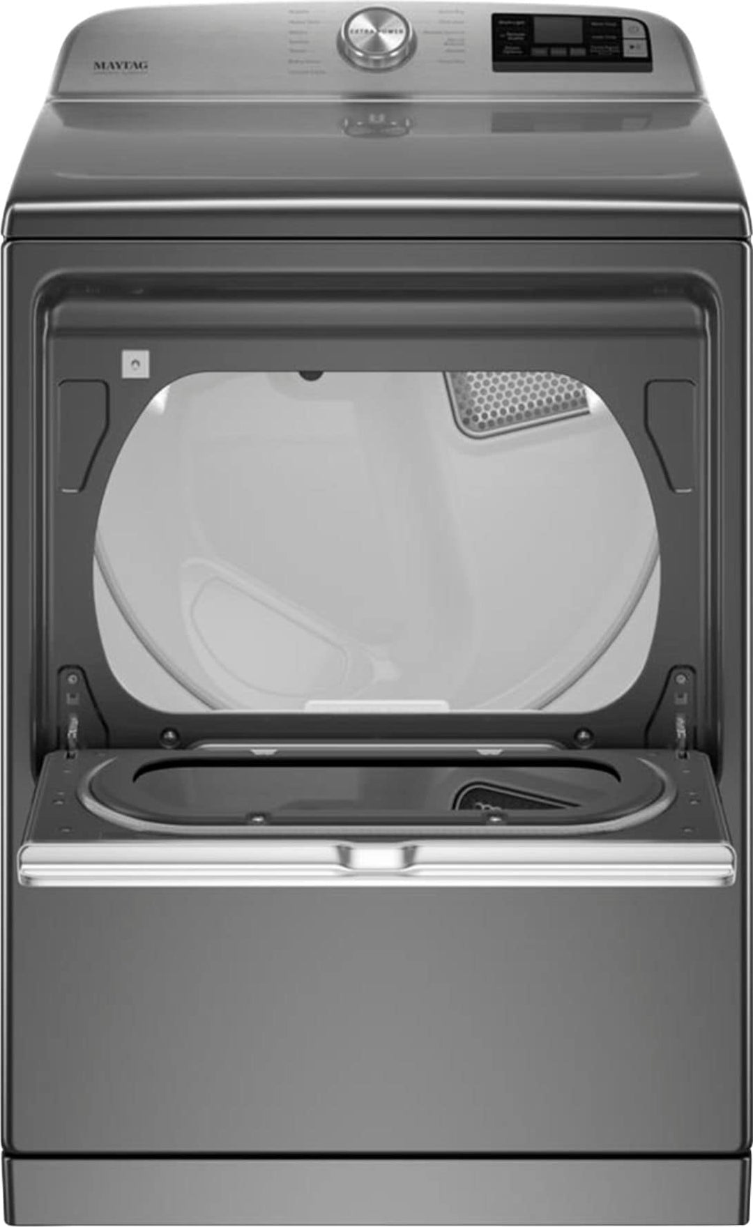 Maytag - 7.4 Cu. Ft. Smart Electric Dryer with Steam and Extra Power Button - Metallic slate_8