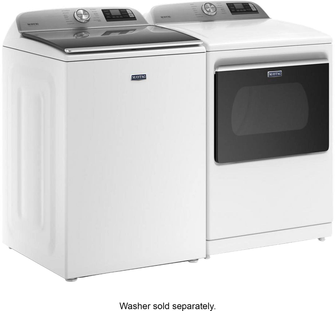 Maytag - 7.4 Cu. Ft. Smart Electric Dryer with Steam and Extra Power Button - White_3