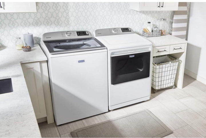 Maytag - 7.4 Cu. Ft. Smart Electric Dryer with Steam and Extra Power Button - White_4
