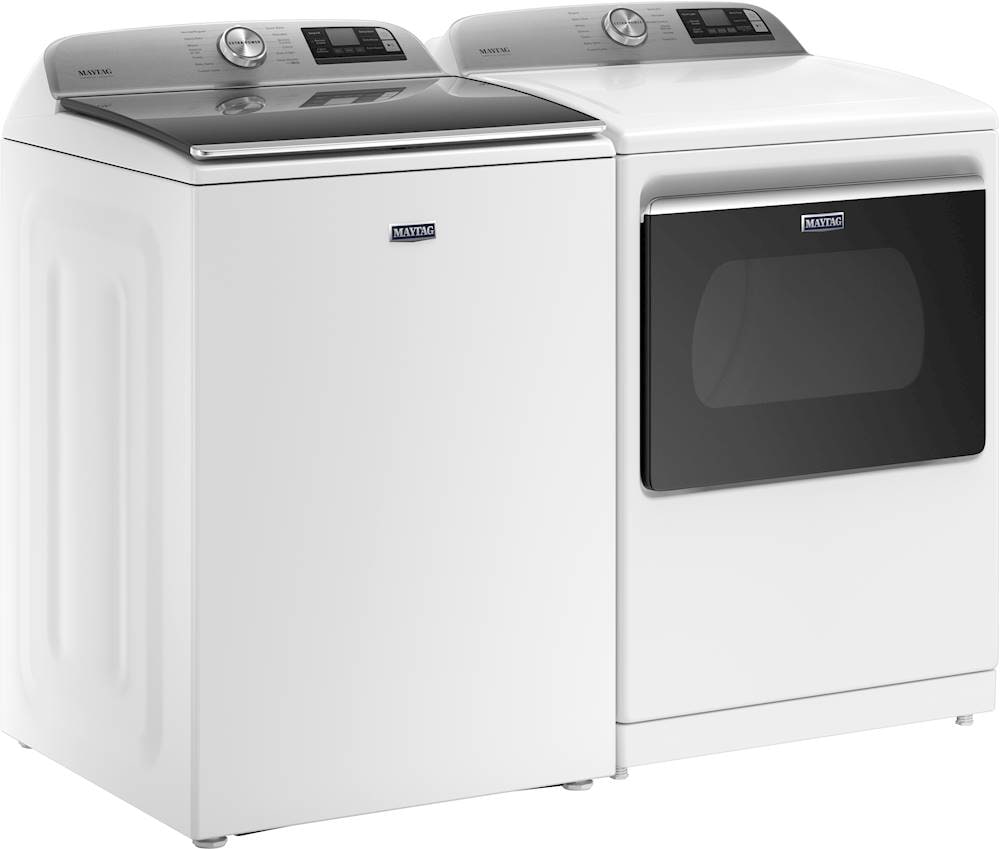 Maytag - 5.3 Cu. Ft. High Efficiency Smart Top Load Washer with Extra Power Button - White_8