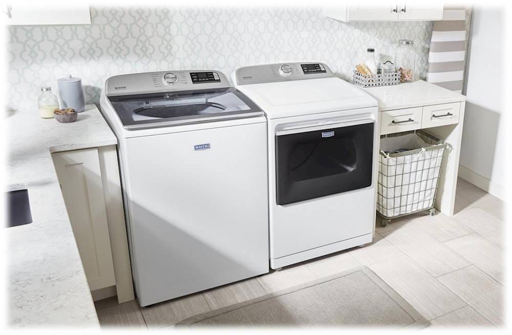 Maytag - 5.3 Cu. Ft. High Efficiency Smart Top Load Washer with Extra Power Button - White_5