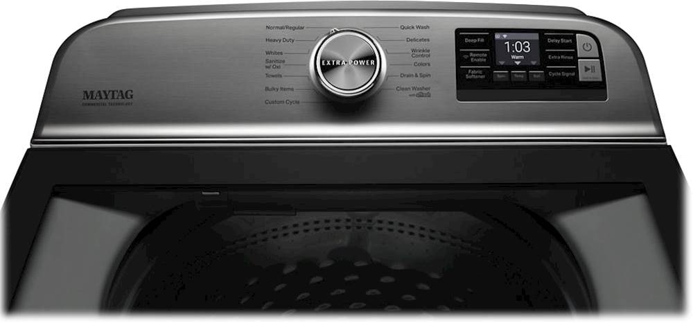 Maytag - 5.3 Cu. Ft. High Efficiency Smart Top Load Washer with Extra Power Button - White_4