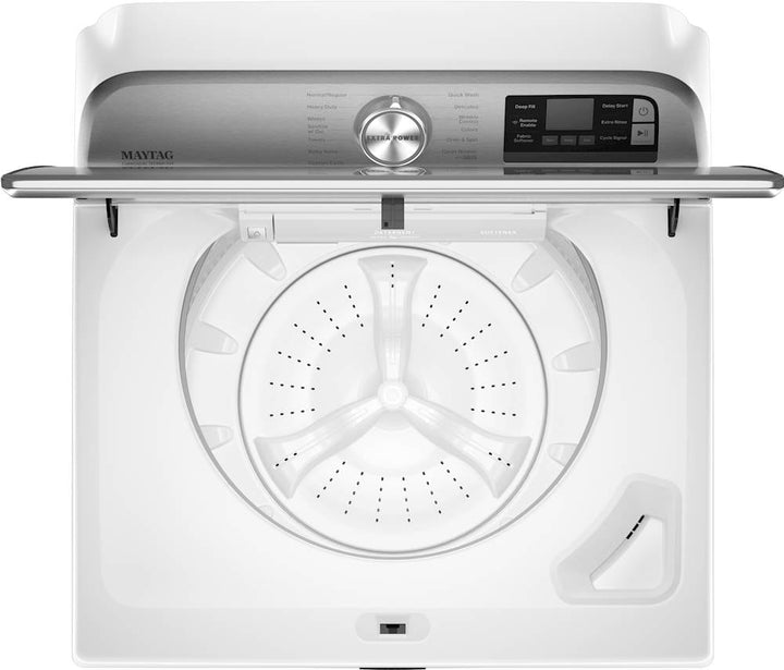 Maytag - 5.3 Cu. Ft. High Efficiency Smart Top Load Washer with Extra Power Button - White_3