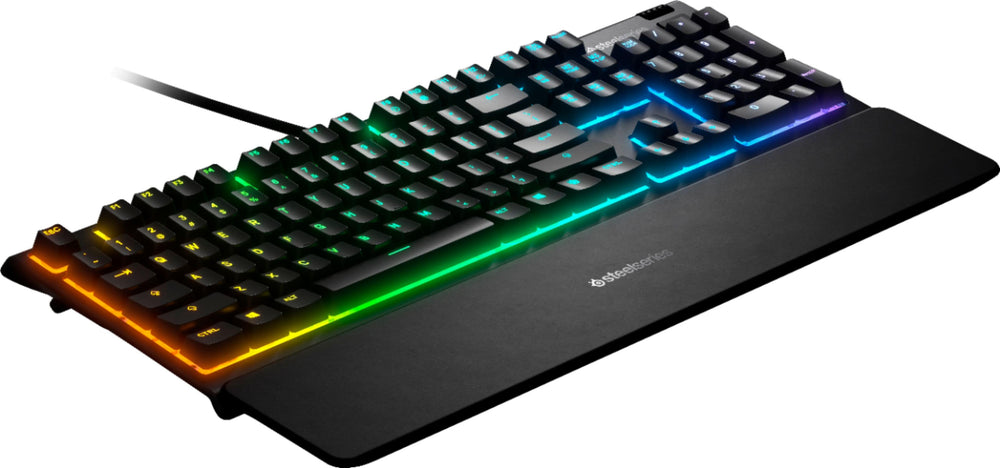 SteelSeries - Apex 3 Full Size Wired Membrane Whisper Quiet Switch Gaming Keyboard with 10 zone RGB Backlighting - Black_2