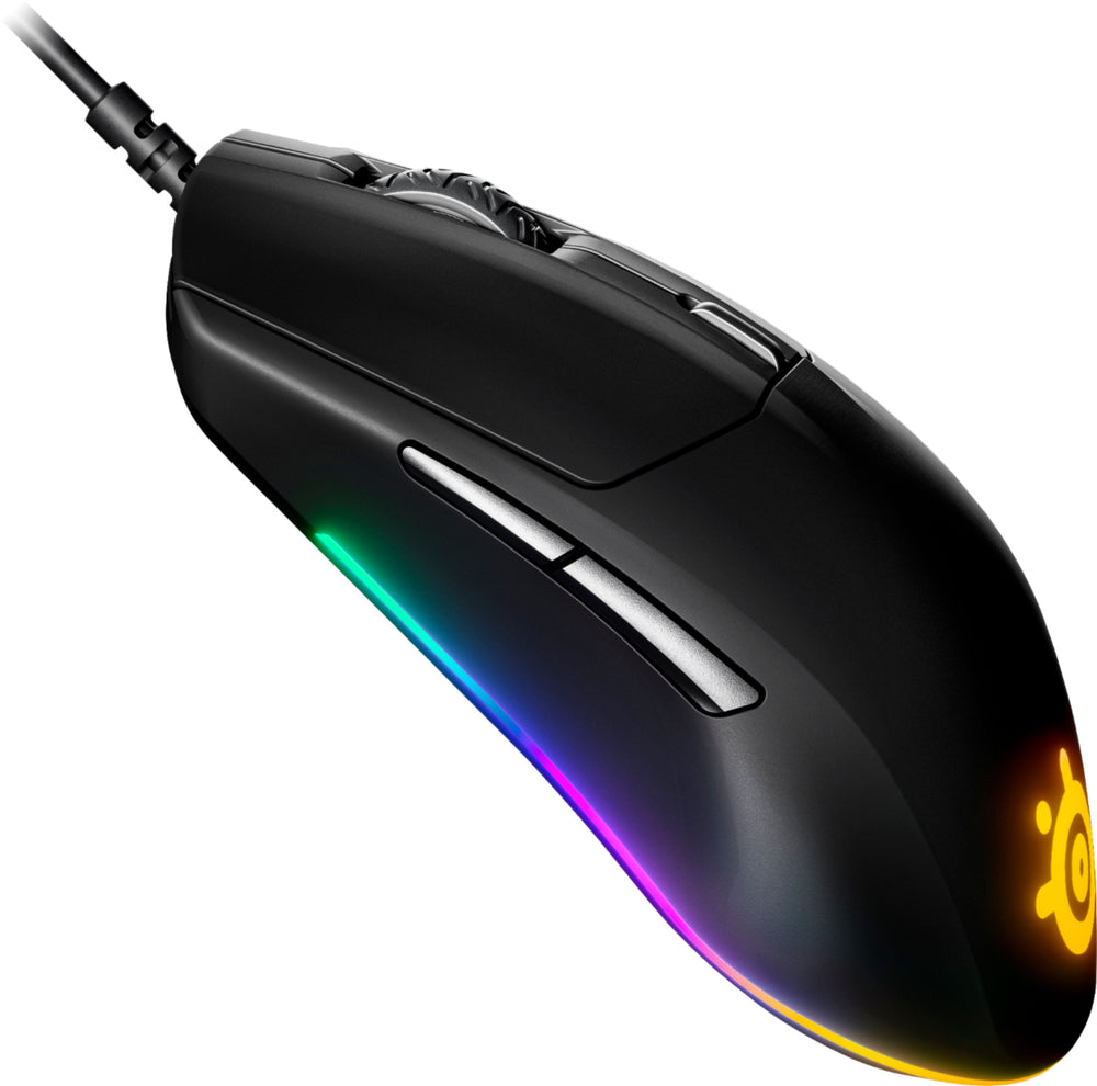 SteelSeries - Rival 3 Lightweight Wired Optical Gaming Mouse with Brilliant Prism RGB Lighting - Black_1