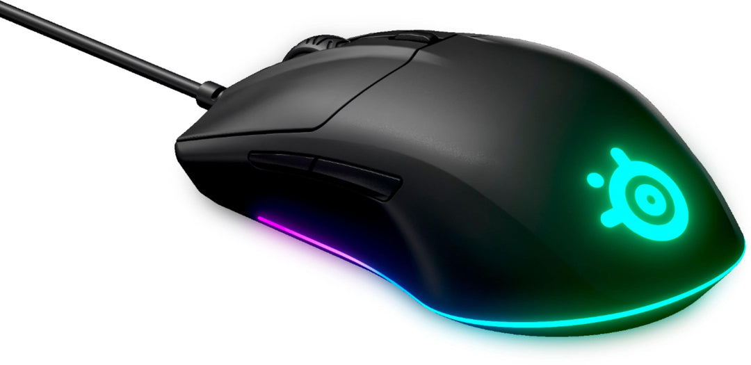 SteelSeries - Rival 3 Lightweight Wired Optical Gaming Mouse with Brilliant Prism RGB Lighting - Black_6
