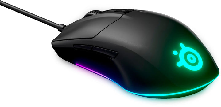 SteelSeries - Rival 3 Lightweight Wired Optical Gaming Mouse with Brilliant Prism RGB Lighting - Black_6