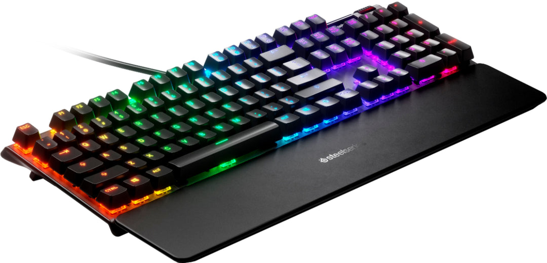 SteelSeries - Apex 5 Full Size Wired Mechanical Hybrid Blue Tactile & Clicky Switch Gaming Keyboard with RGB Backlighting - Black_3