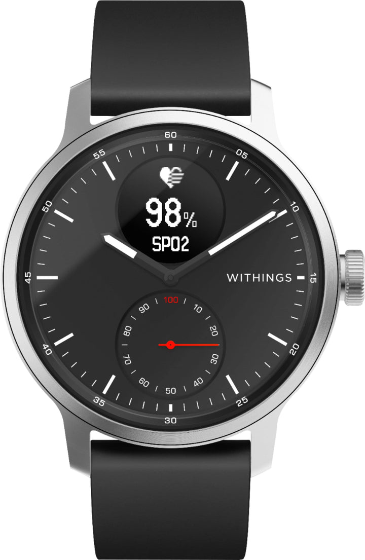 Withings - SCANWATCH - Hybrid Smartwatch with ECG, heart rate and oximeter - 42mm - Black_0