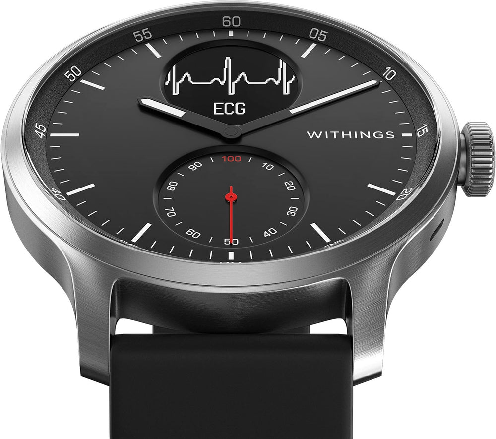 Withings - SCANWATCH - Hybrid Smartwatch with ECG, heart rate and oximeter - 42mm - Black_1