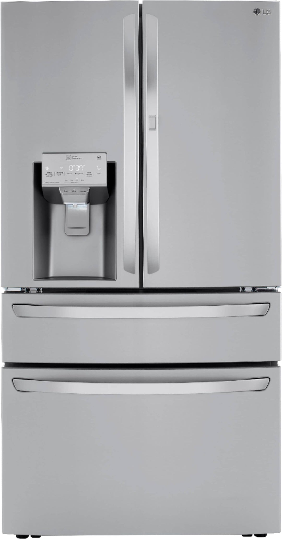 LG - 22.5 Cu. Ft. 4-Door French Door Counter-Depth Refrigerator with Door-in-Door and Craft Ice - Stainless steel_29