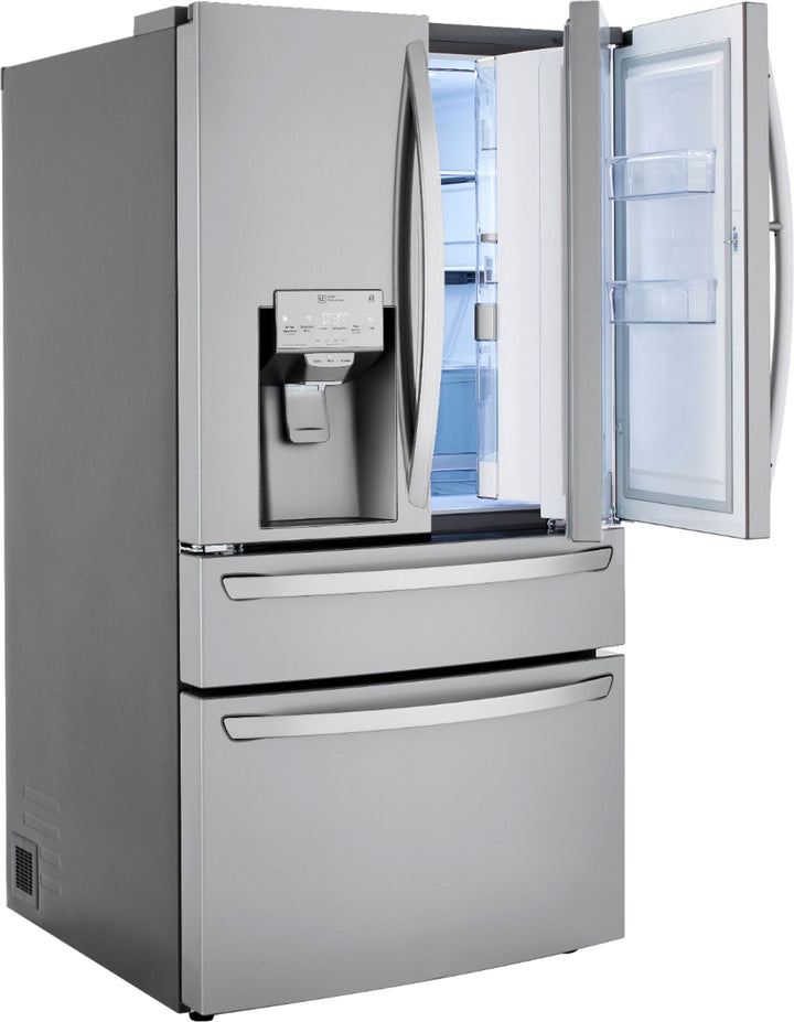 LG - 22.5 Cu. Ft. 4-Door French Door Counter-Depth Refrigerator with Door-in-Door and Craft Ice - Stainless steel_26