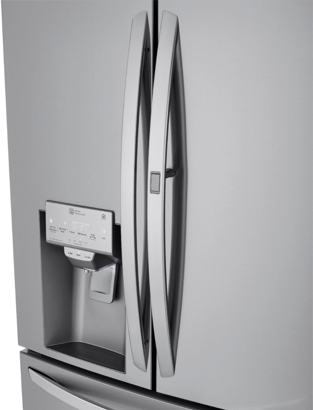 LG - 22.5 Cu. Ft. 4-Door French Door Counter-Depth Refrigerator with Door-in-Door and Craft Ice - Stainless steel_32