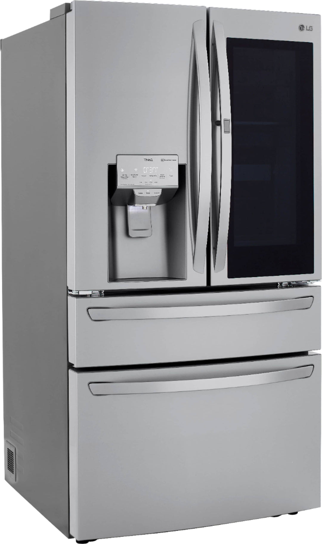 LG - 22.5 Cu. Ft. 4-Door French Door Counter-Depth Refrigerator with InstaView Door-in-Door and Craft Ice - Stainless steel_26