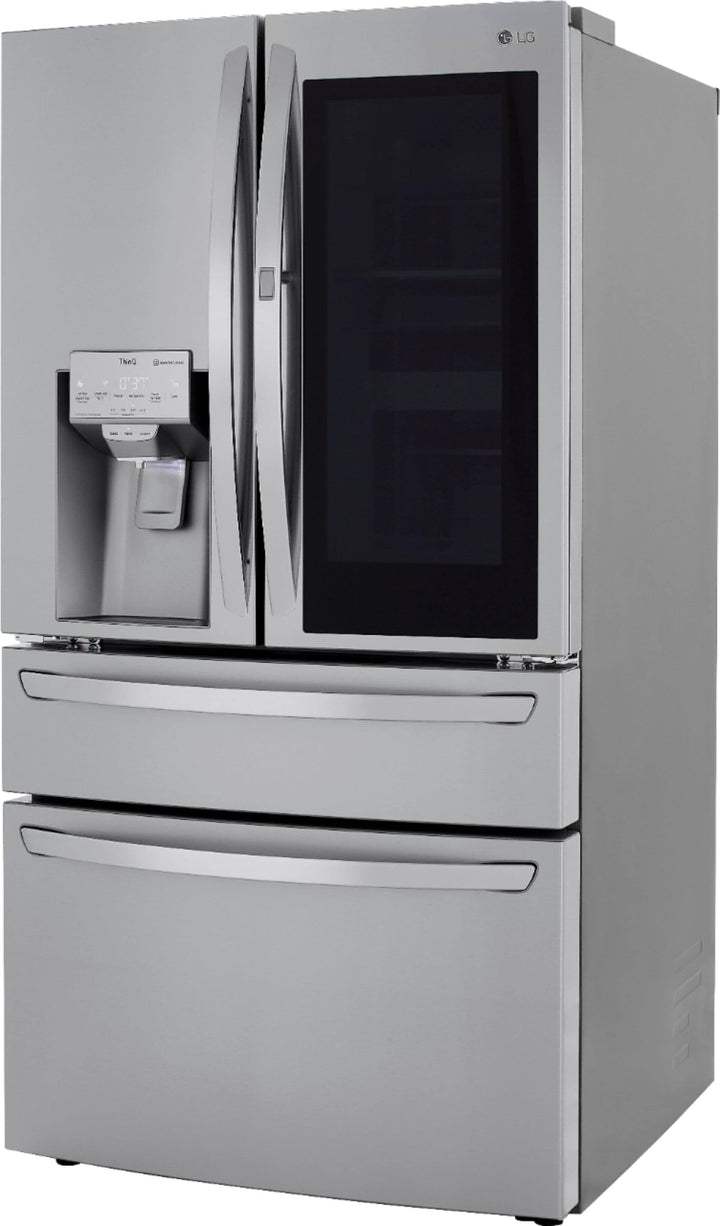 LG - 22.5 Cu. Ft. 4-Door French Door Counter-Depth Refrigerator with InstaView Door-in-Door and Craft Ice - Stainless steel_25