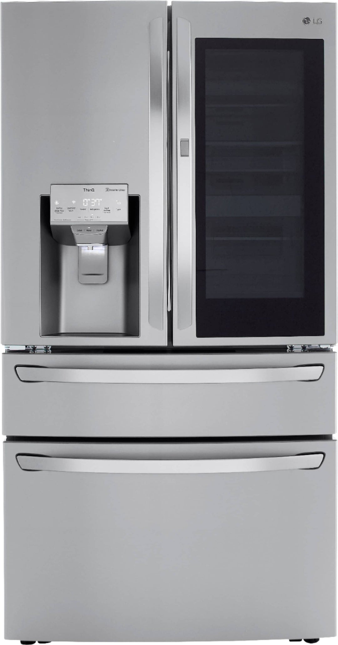 LG - 29.5 Cu. Ft. 4-Door French Door Refrigerator with InstaView Door-in-Door and Craft Ice - Stainless steel_28