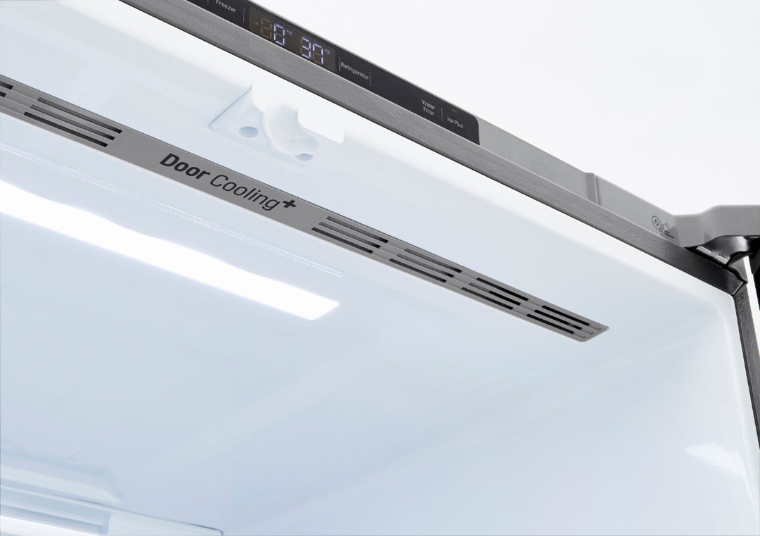 LG - 22.7 Cu. Ft. 4-Door French Door Counter-Depth Refrigerator with Double Freezer and Internal Water Dispenser - Stainless steel_11