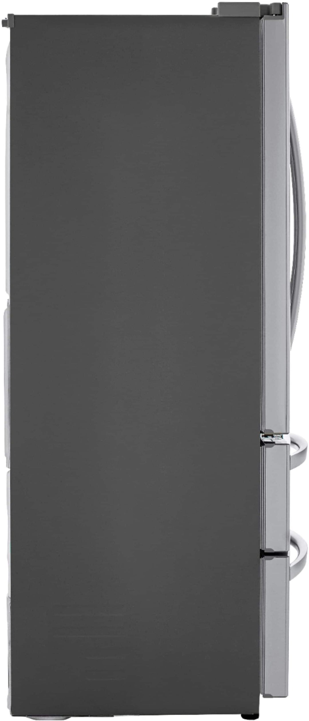 LG - 22.7 Cu. Ft. 4-Door French Door Counter-Depth Refrigerator with Double Freezer and Internal Water Dispenser - Stainless steel_3