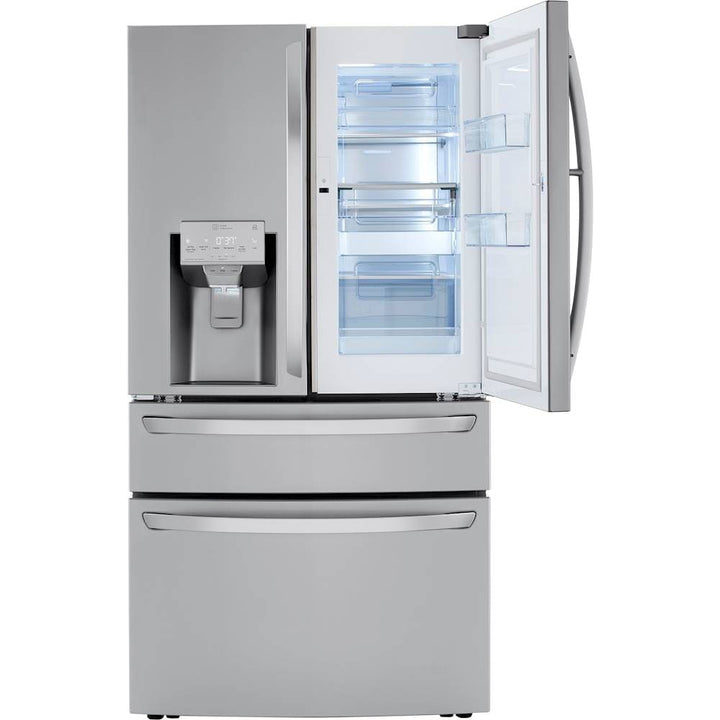 LG - 29.5 Cu. Ft. 4-Door French Door Smart Refrigerator with Door-in-Door and Craft Ice - Stainless steel_30