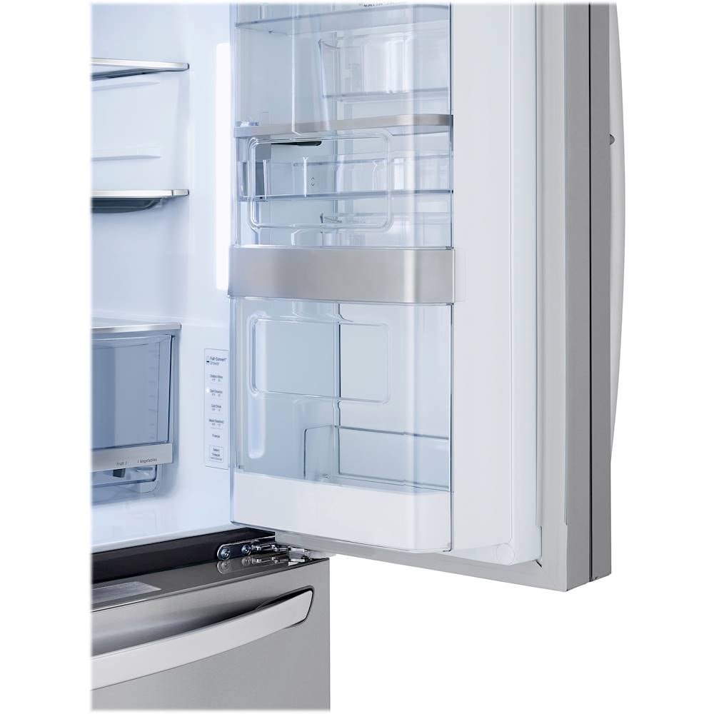 LG - 29.5 Cu. Ft. 4-Door French Door Smart Refrigerator with Door-in-Door and Craft Ice - Stainless steel_6