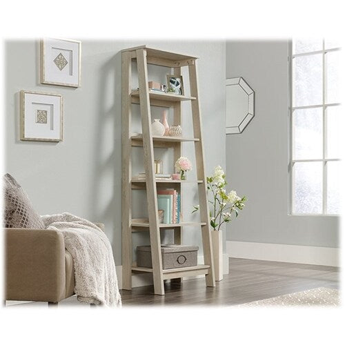 Sauder - Trestle Collection 5-Shelf Bookcase - Chalked Chestnut_6