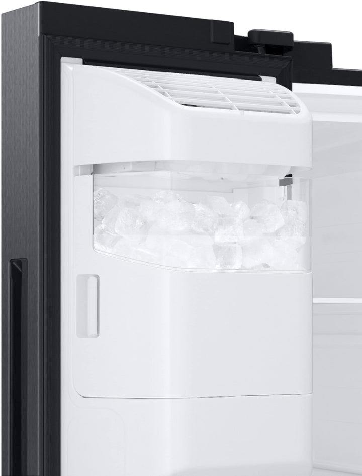 Samsung - 27.4 Cu. Ft. Side-by-Side Refrigerator - Black stainless steel_3