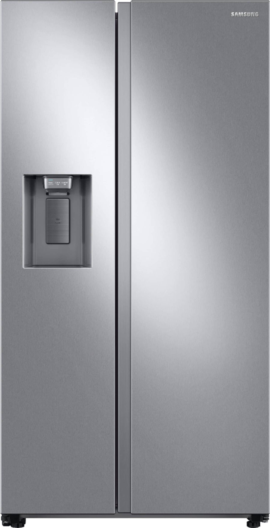 Samsung - 22 Cu. Ft. Side-by-Side Counter-Depth Refrigerator - Stainless steel_0