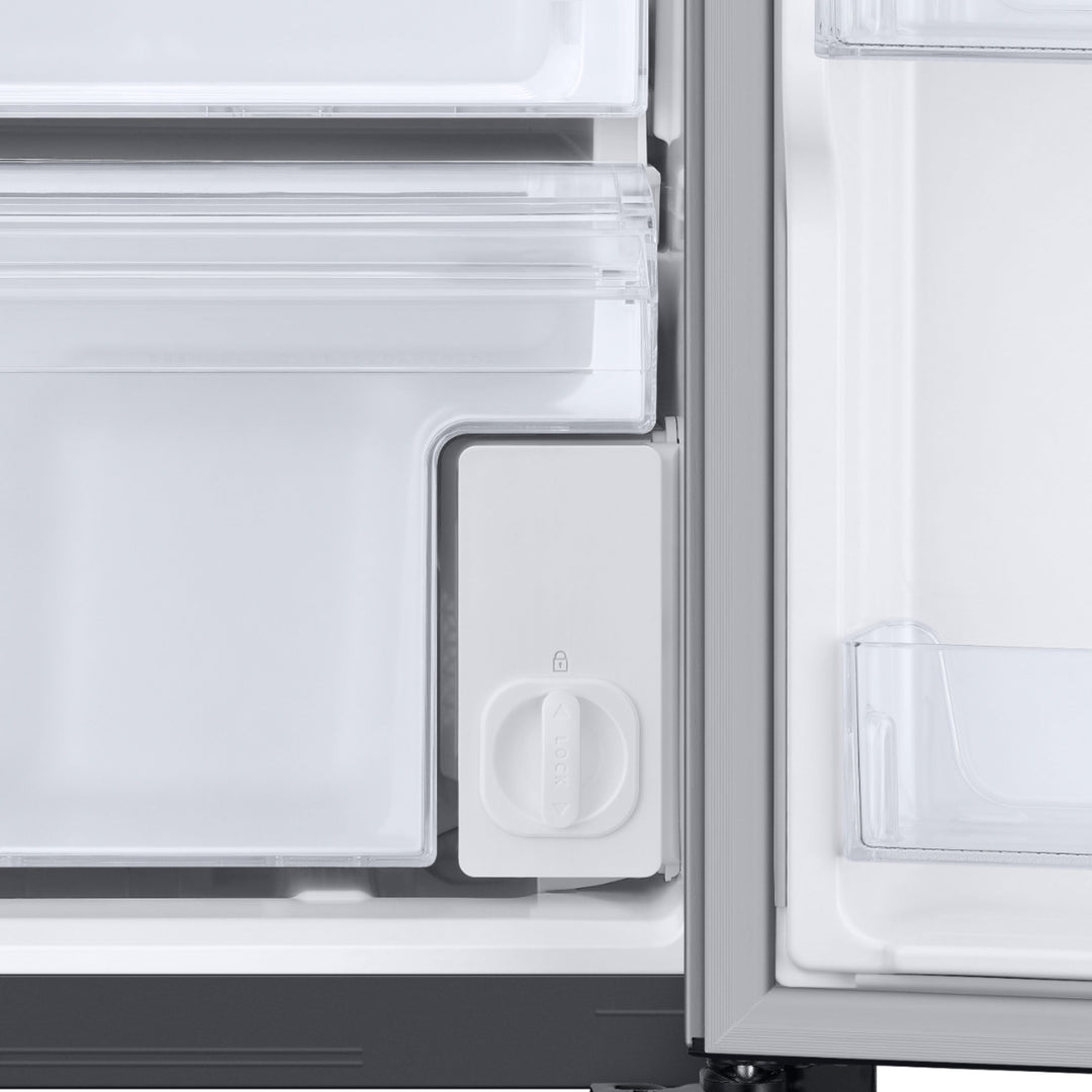 Samsung - 22 Cu. Ft. Side-by-Side Counter-Depth Refrigerator - Stainless steel_5