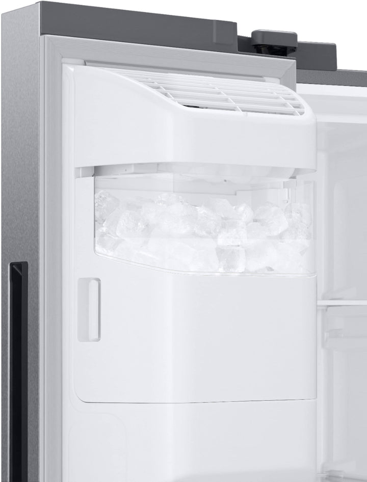 Samsung - 22 Cu. Ft. Side-by-Side Counter-Depth Refrigerator - Stainless steel_3