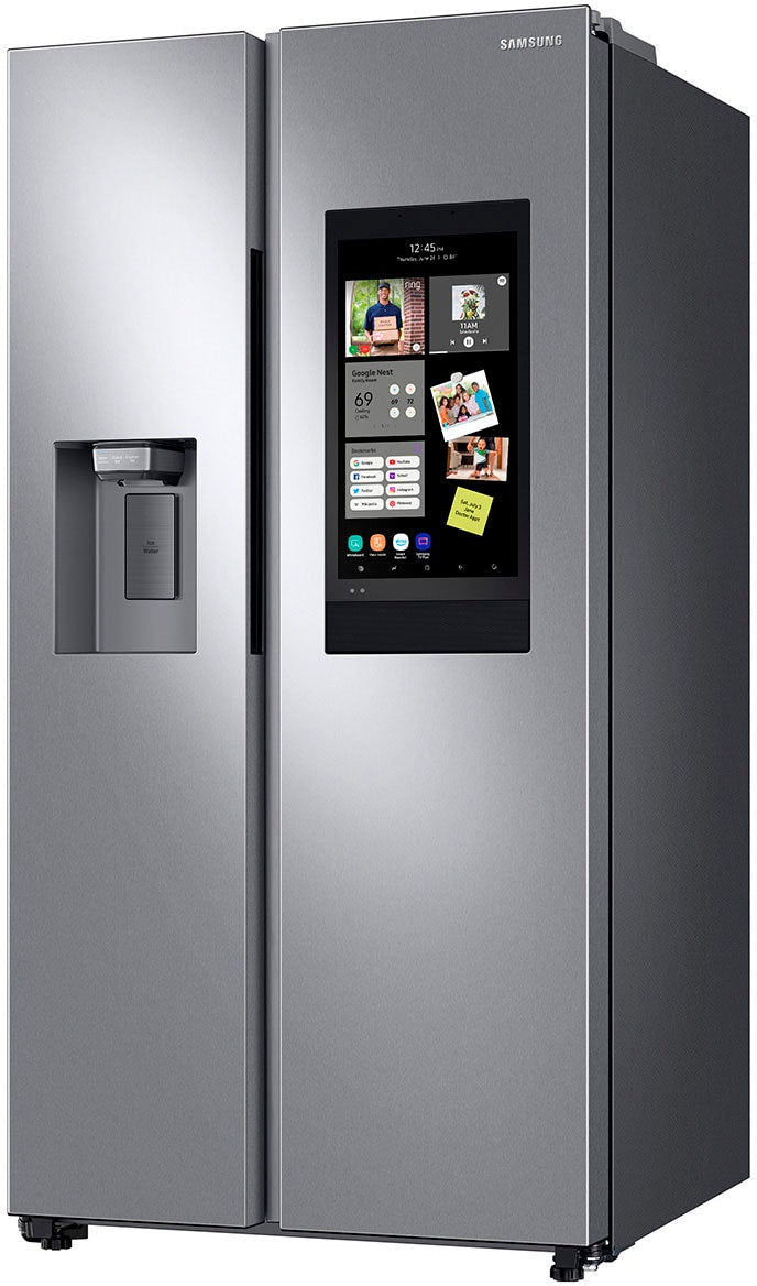Samsung - 26.7 Cu. Ft. Side-by-Side Refrigerator with 21.5" Touch-Screen Family Hub - Stainless steel_6