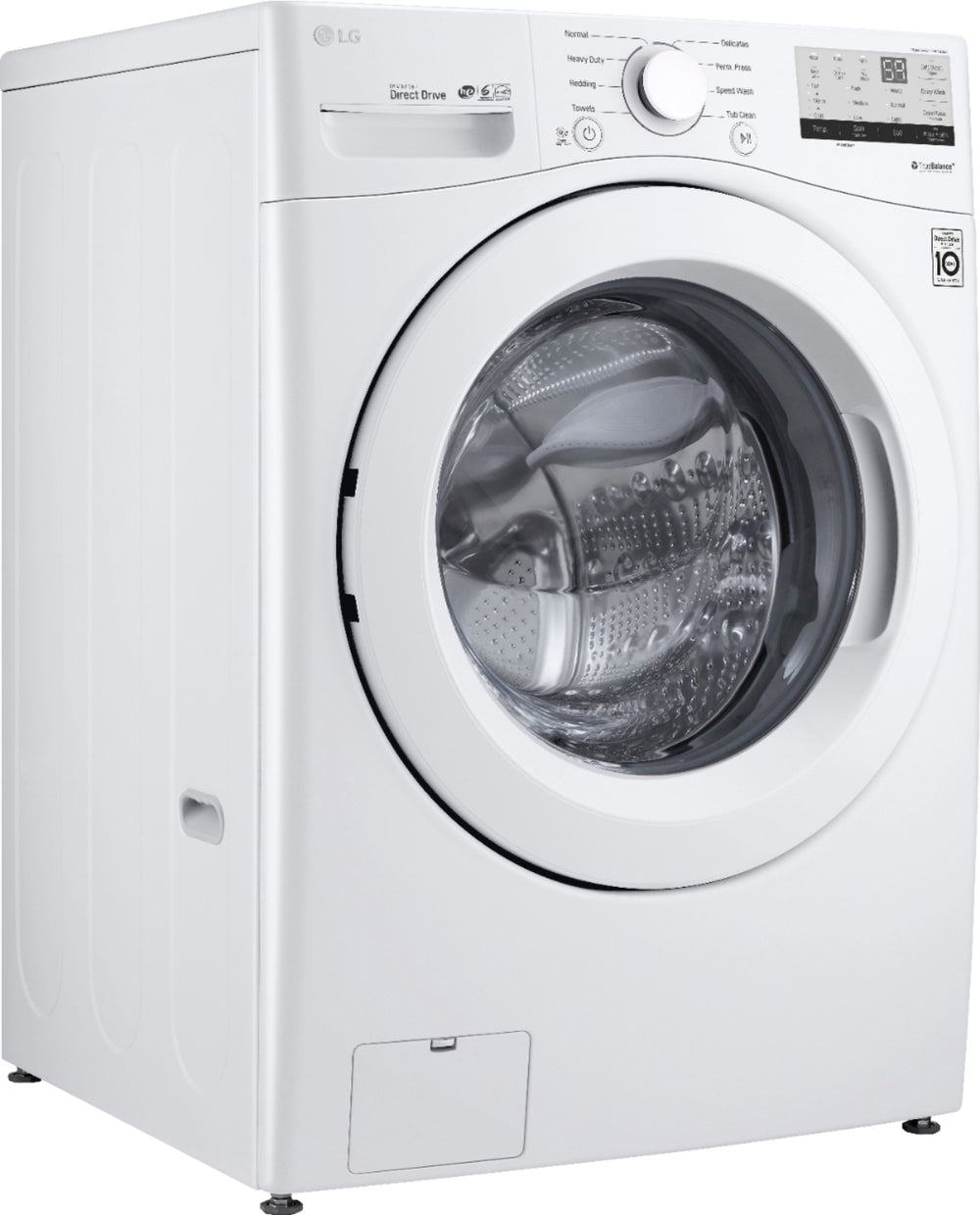 LG - 4.5 Cu. Ft. High Efficiency Stackable Front-Load Washer with 6Motion Technology - White_1