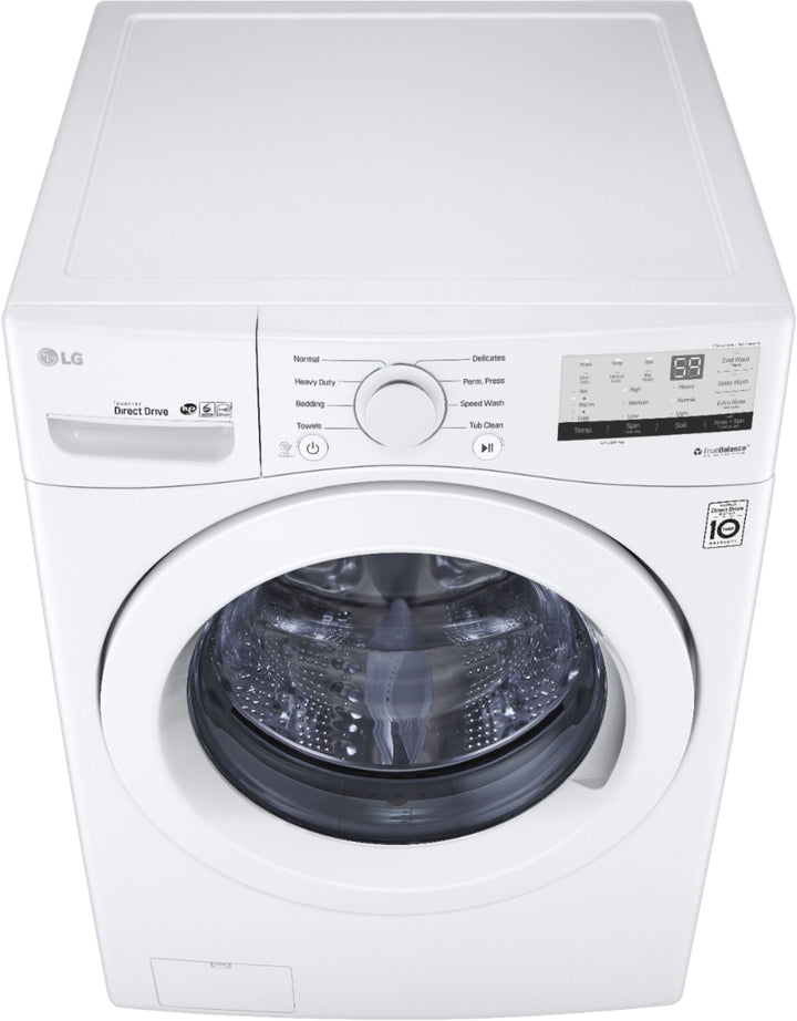 LG - 4.5 Cu. Ft. High Efficiency Stackable Front-Load Washer with 6Motion Technology - White_9