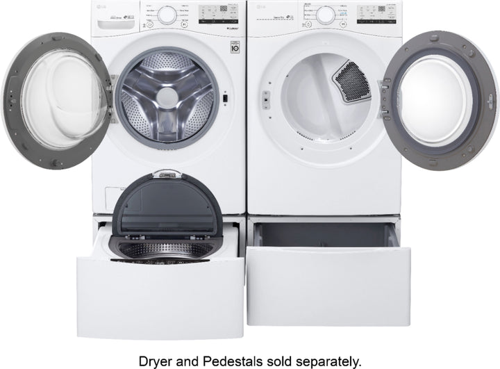 LG - 4.5 Cu. Ft. High Efficiency Stackable Front-Load Washer with 6Motion Technology - White_19
