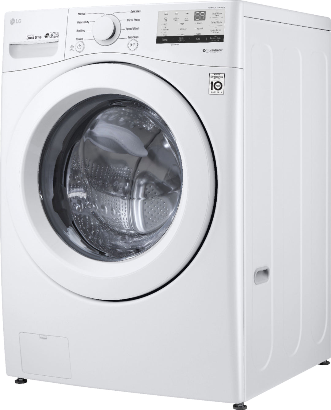 LG - 4.5 Cu. Ft. High Efficiency Stackable Front-Load Washer with 6Motion Technology - White_12