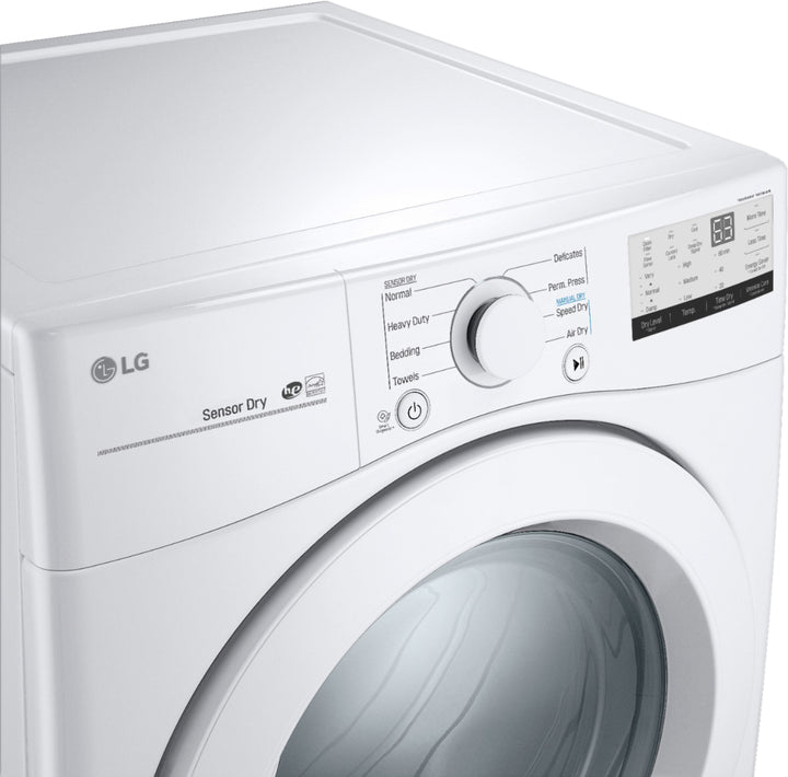 LG - 7.4 Cu. Ft. Stackable Gas Dryer with FlowSense™ - White_11