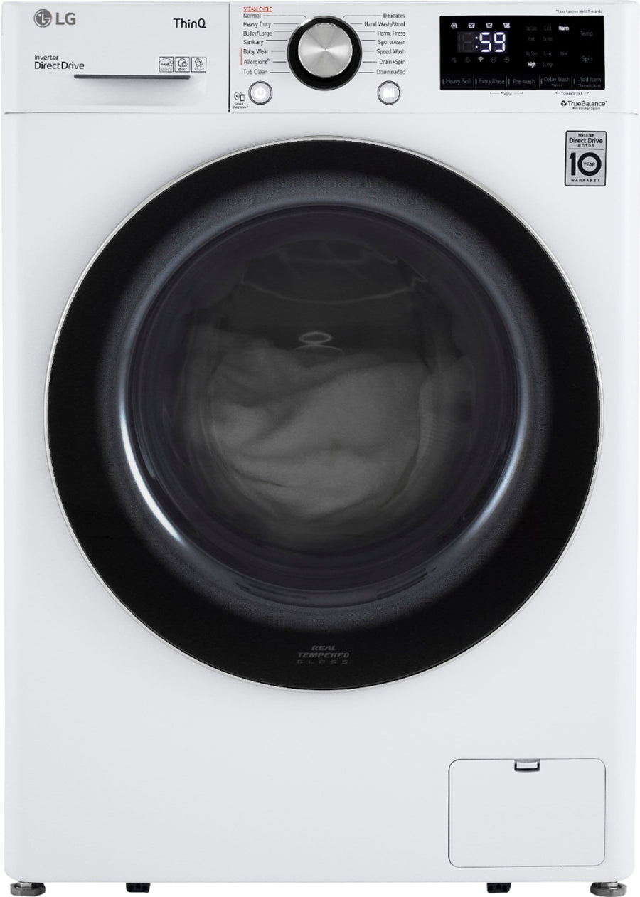 LG - 2.4 Cu. Ft. Compact Smart Front Load Washer with Built-In Intelligence - White_0