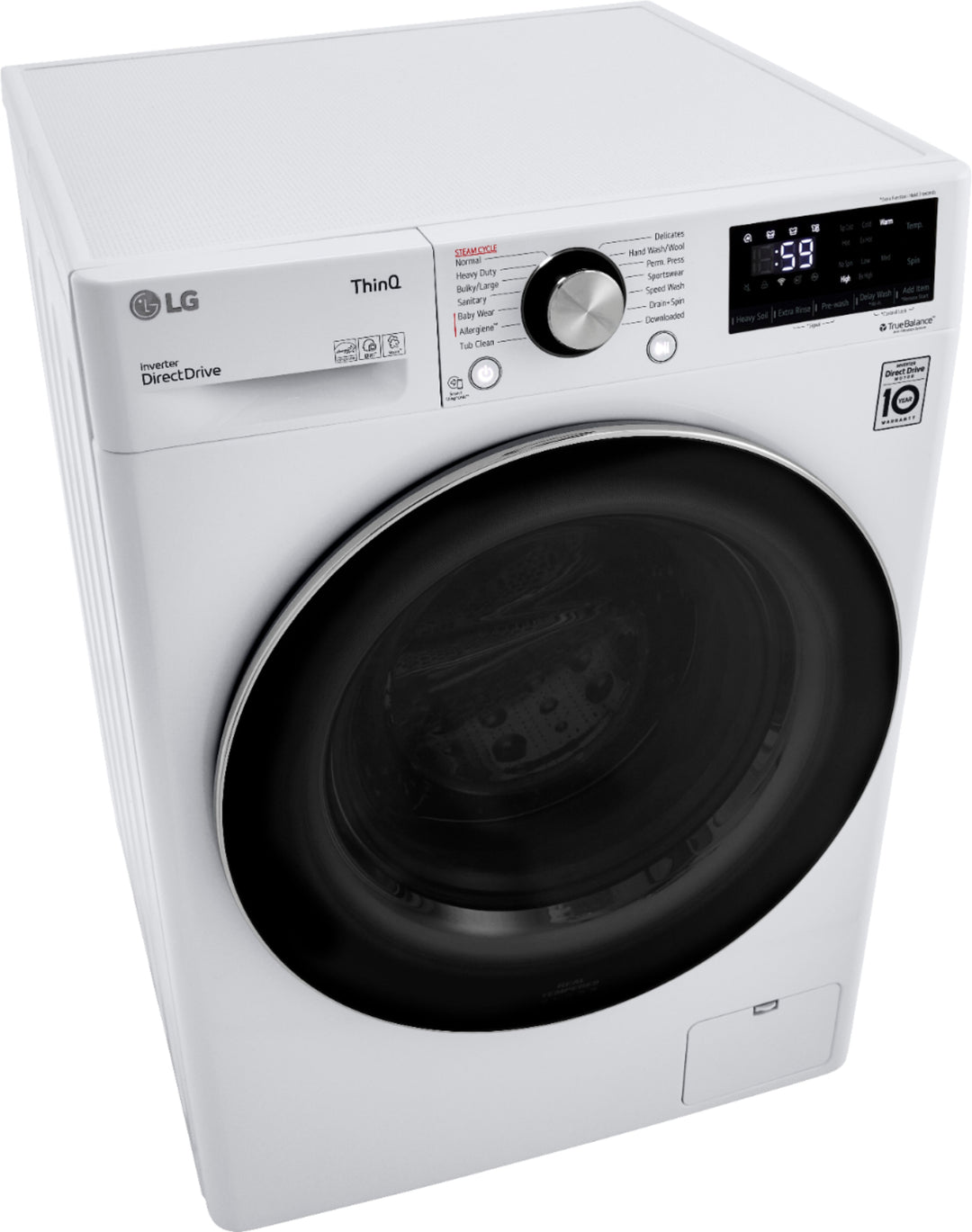 LG - 2.4 Cu. Ft. Compact Smart Front Load Washer with Built-In Intelligence - White_12
