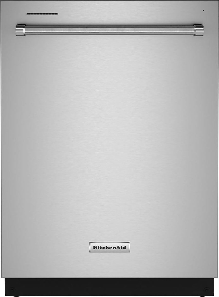 KitchenAid - 24" Top Control Built-In Dishwasher with Stainless Steel Tub, FreeFlex, 3rd Rack, 44dBA - Stainless steel_0