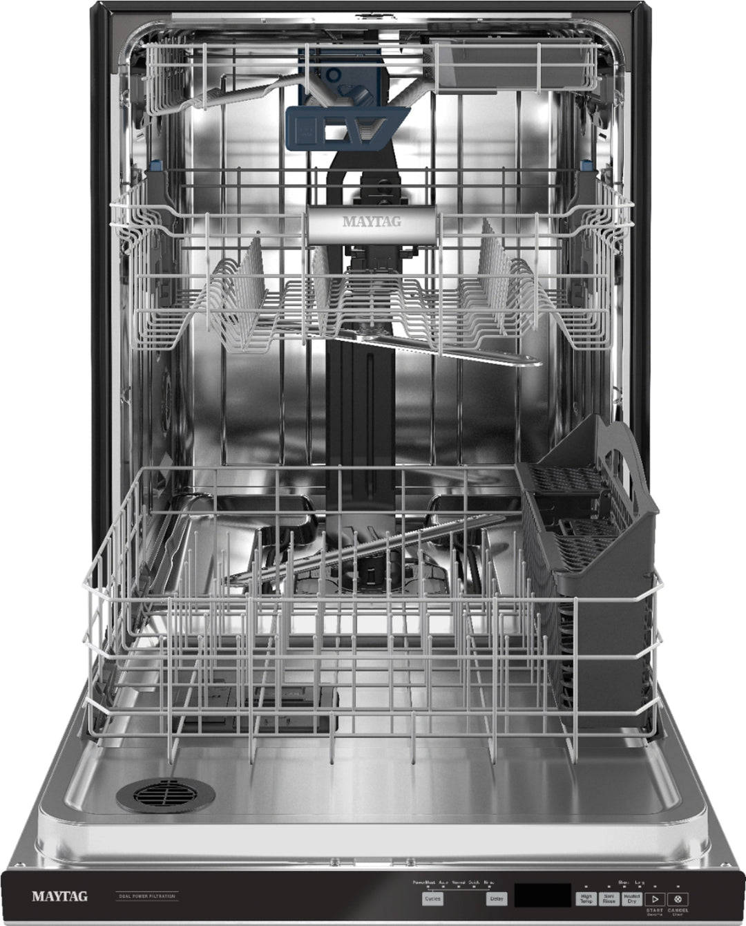 Maytag - Top Control Built-In Dishwasher with Stainless Steel Tub, Dual Power Filtration, 3rd Rack, 47dBA - Stainless steel_8