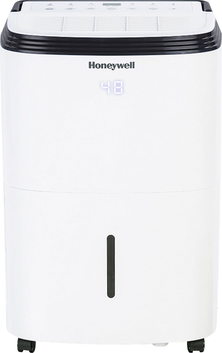 Honeywell - Smart WiFi Energy Star Dehumidifier for Basements & Rooms Up to 4000 Sq.Ft. with Alexa Voice Control & Anti-Spill Design - White_0