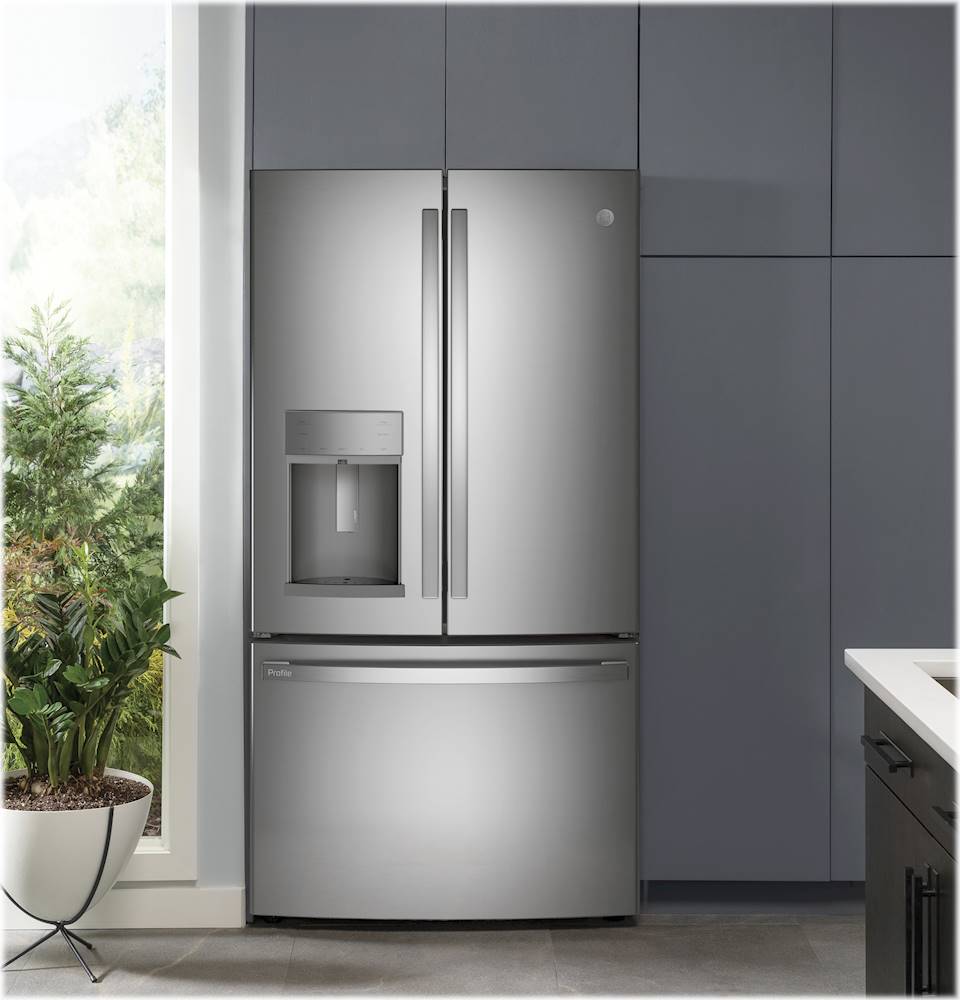 GE Profile - 22.1 Cu. Ft. French Door Counter-Depth Refrigerator with Hands-Free AutoFill - Stainless steel_16