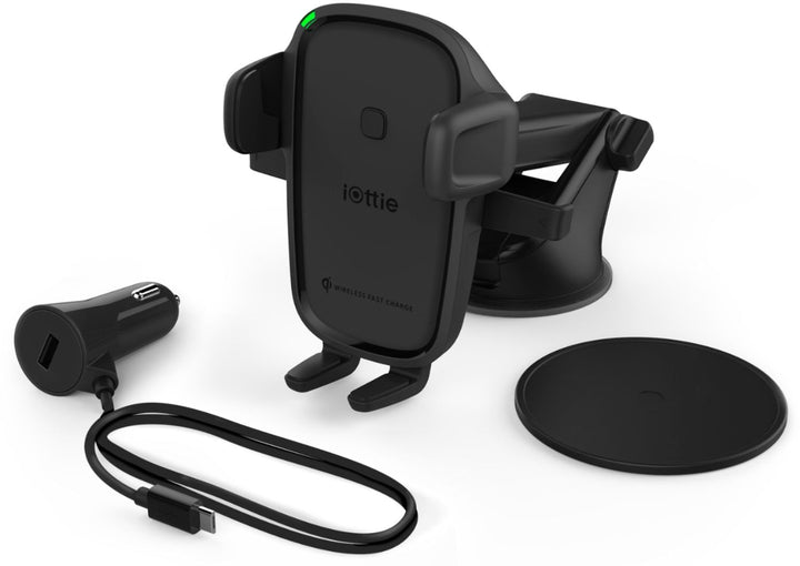 iOttie - Easy One Touch 2 Wireless Fast Charge Universal Dash/Windshield Mount for Mobile Phones - Black_4