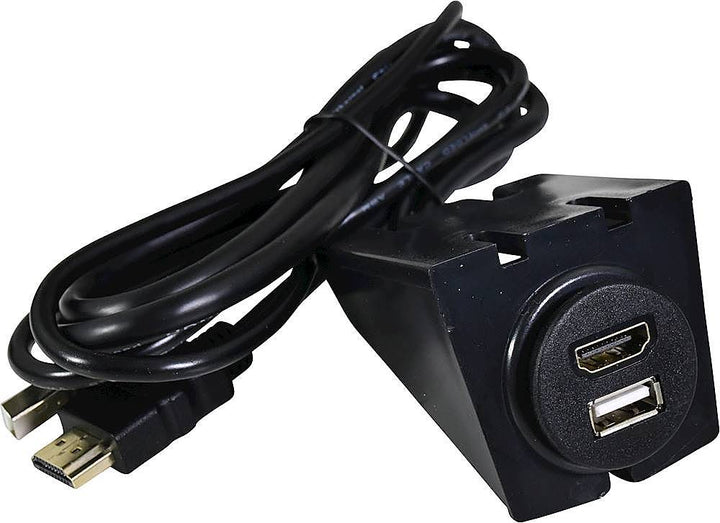 PAC - 3' Dash-Mount USB and HDMI Extension Cable - Black_5