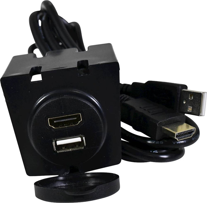 PAC - 3' Dash-Mount USB and HDMI Extension Cable - Black_4