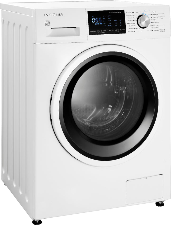 Insignia™ - 2.7 Cu. Ft. High Efficiency Stackable Front Load Washer - White_1