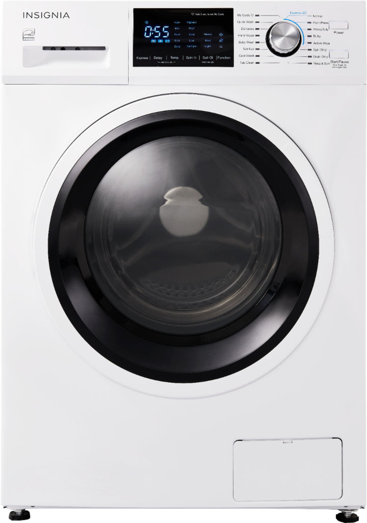 Insignia™ - 2.7 Cu. Ft. High Efficiency Stackable Front Load Washer - White_0