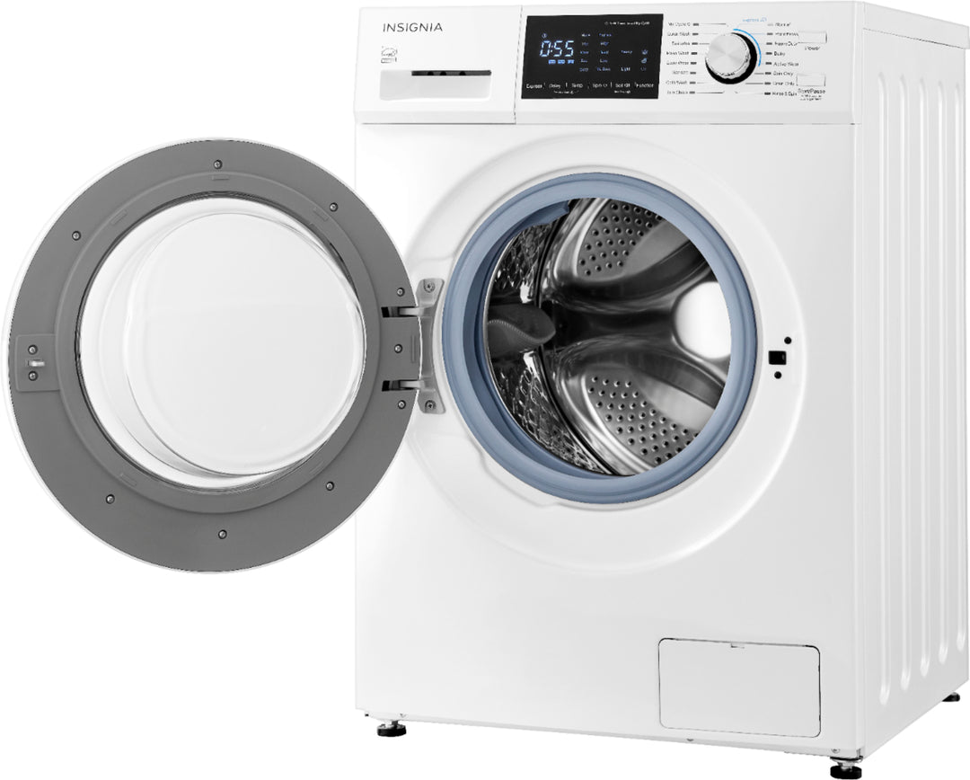 Insignia™ - 2.7 Cu. Ft. High Efficiency Stackable Front Load Washer - White_5