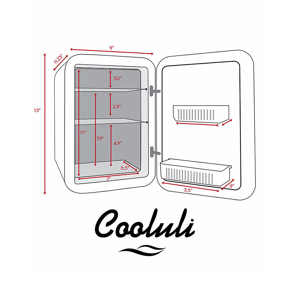 Cooluli - Classic 0.5 Cu. Ft. Mini Fridge - Teal_2
