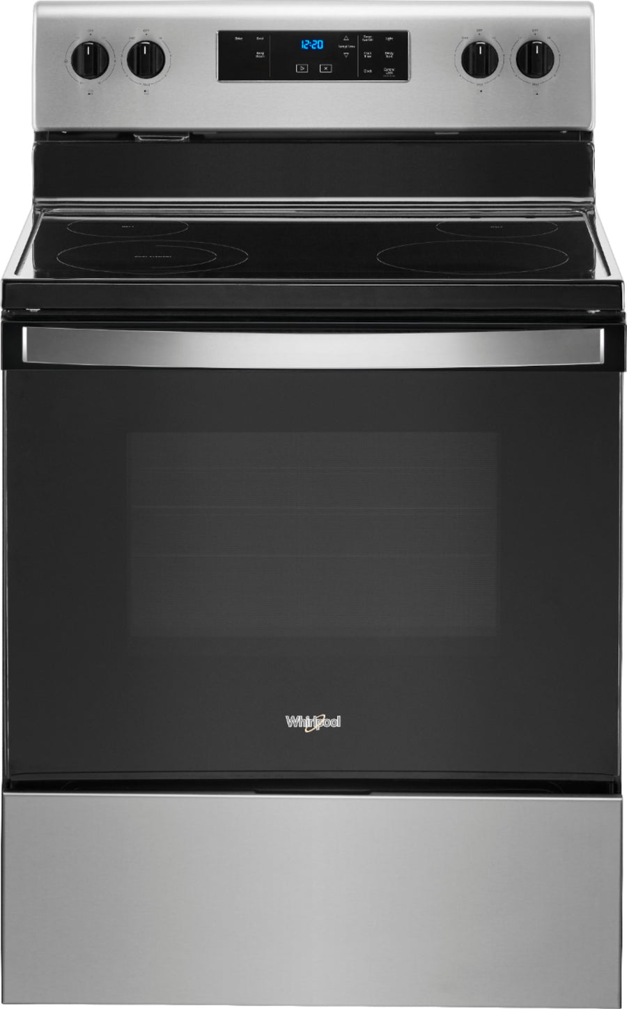 Whirlpool - 5.3 Cu. Ft. Freestanding Electric Range with Keep Warm Setting - Stainless steel_0