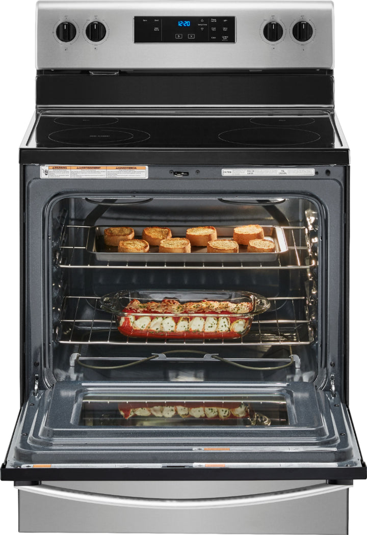 Whirlpool - 5.3 Cu. Ft. Freestanding Electric Range with Keep Warm Setting - Stainless steel_2